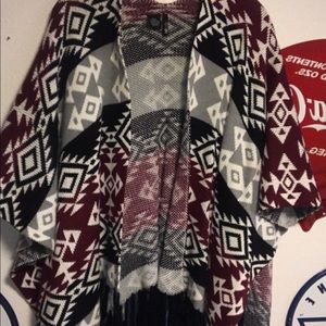 Printed poncho!